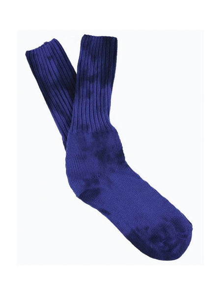 Tie Dye Socks in Blue and Black