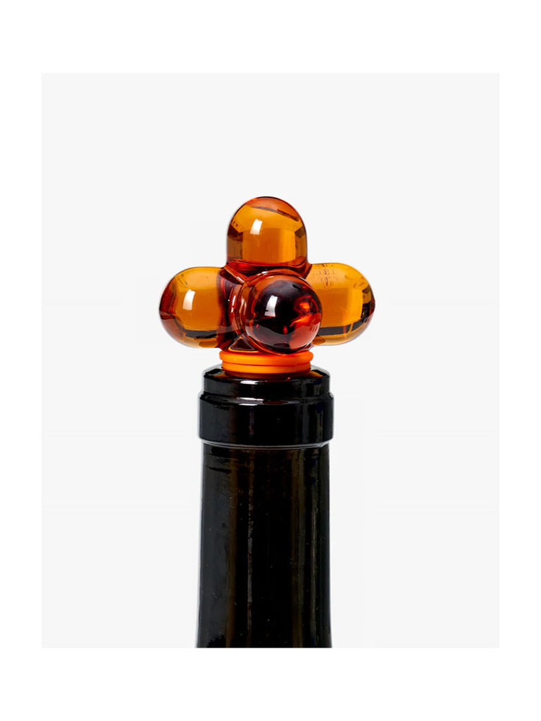 Hobknob Bottle Stopper in Amber