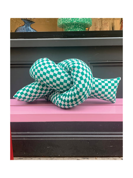 Baby Knot in Playground Love (Green Checkered) by JIU JIE