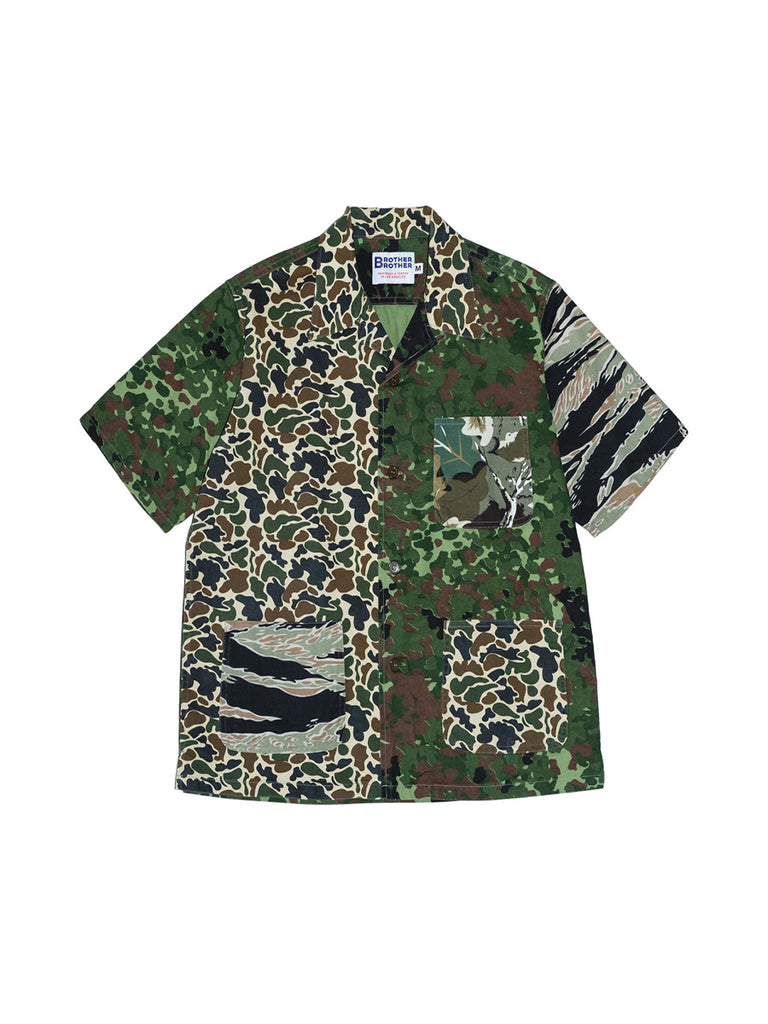Patchwork Shirt in Camo Print