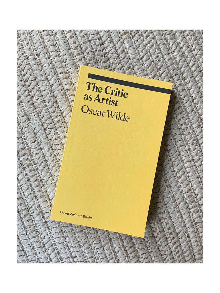 The Critic as Artist, Oscar Wilde