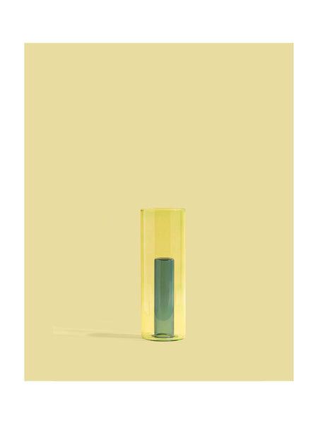 Tall Reversible Vase in Green