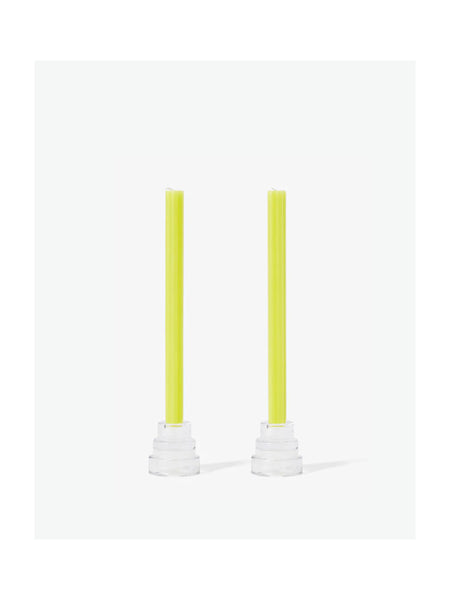Taper Candle Pair in Yellow