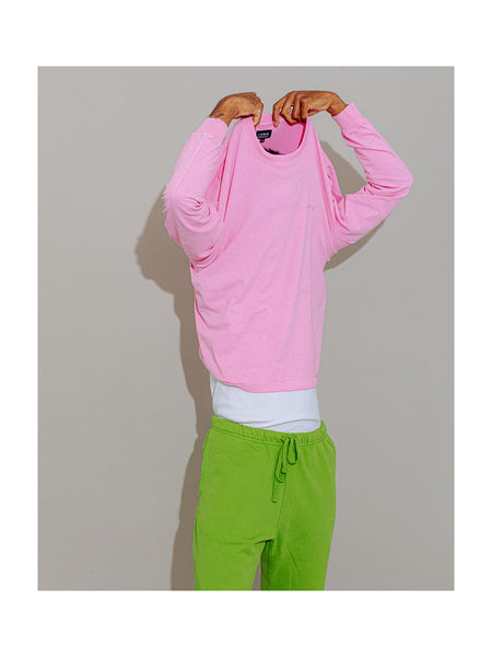 YOWIE Longsleeve Tee in Bubblegum Pink