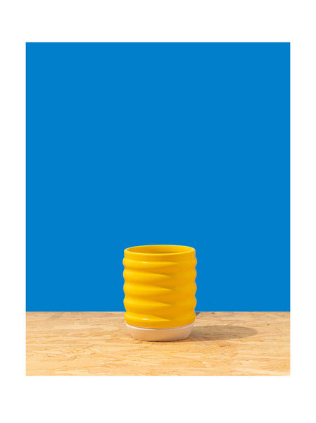 Yellow Wavy Tumbler